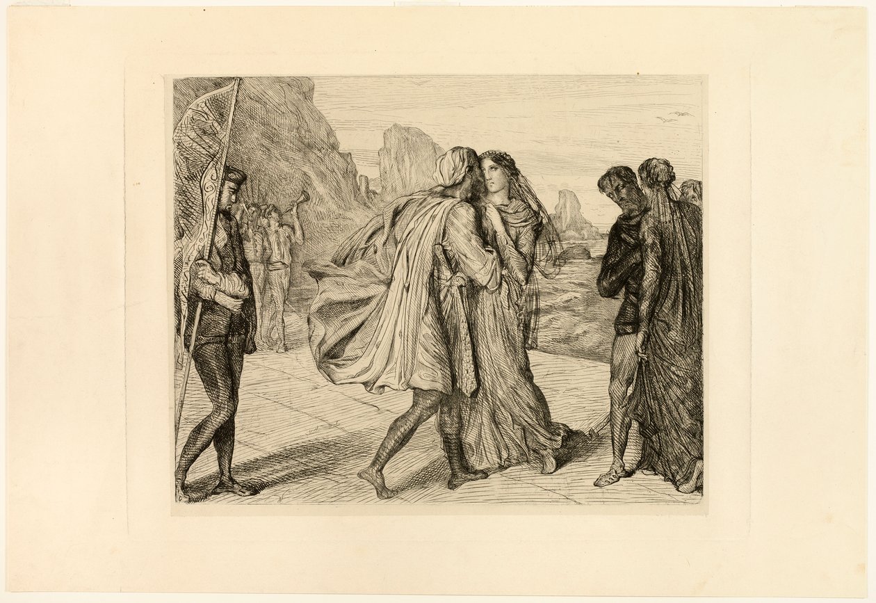O My Fair Warrior!, prato cinco de Otelo de Théodore Chassériau