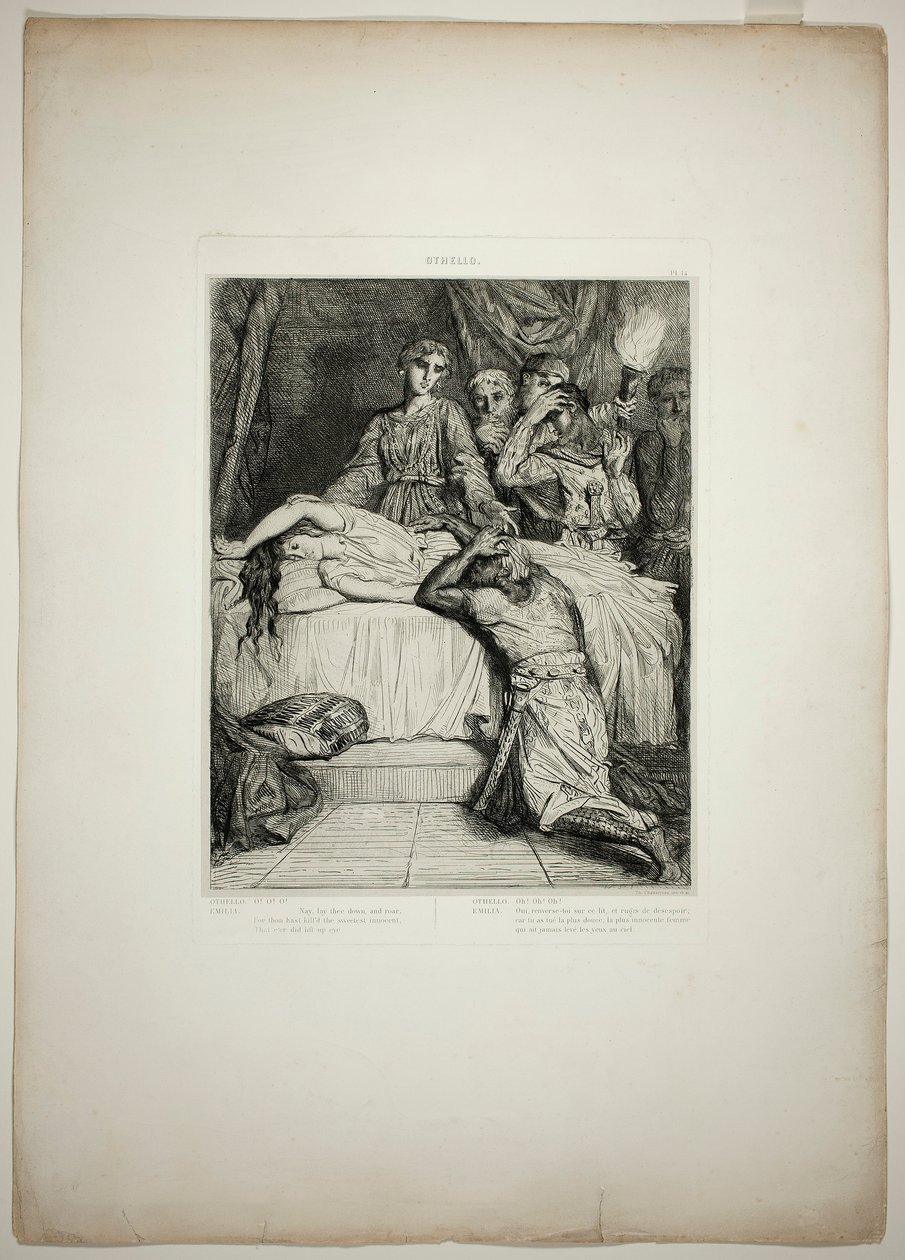 Oh! Oh! Oh!, prato catorze de Otelo de Théodore Chassériau