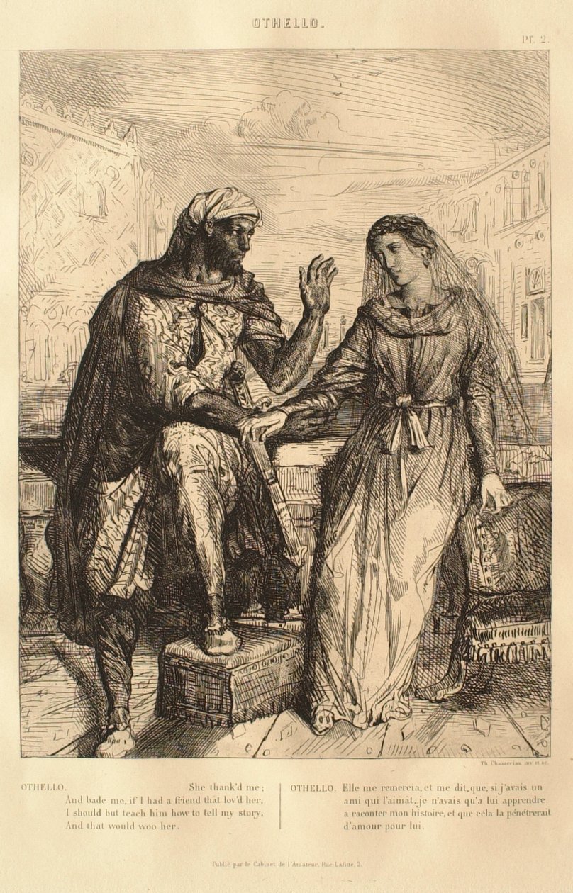 Suite Otelo: n.º 2 (ato 1, cena 3: Otelo fala com Desdémona) de Théodore Chassériau