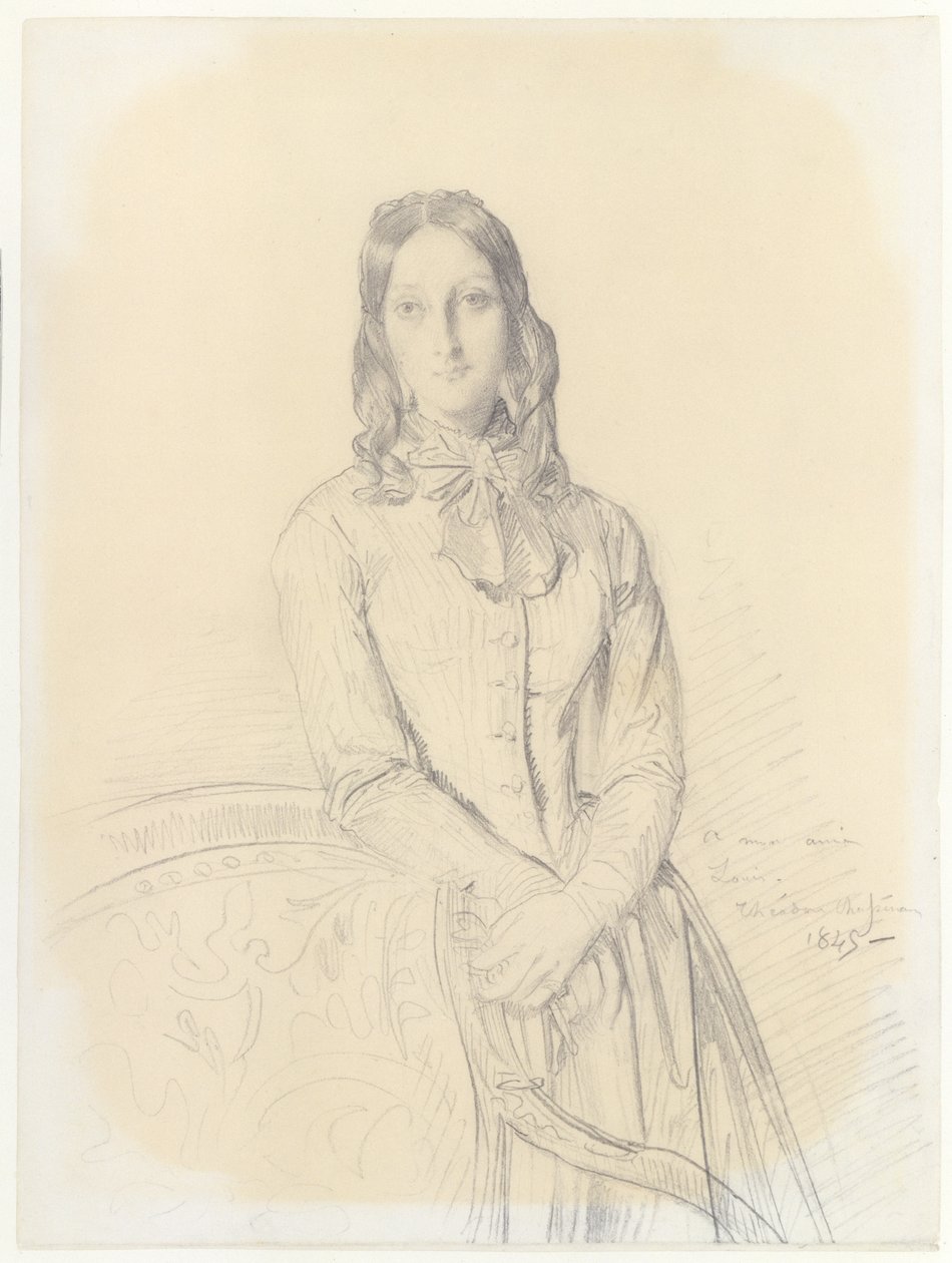 Retrato de Madame Gabrielle Marcotte de Quivières de Théodore Chassériau
