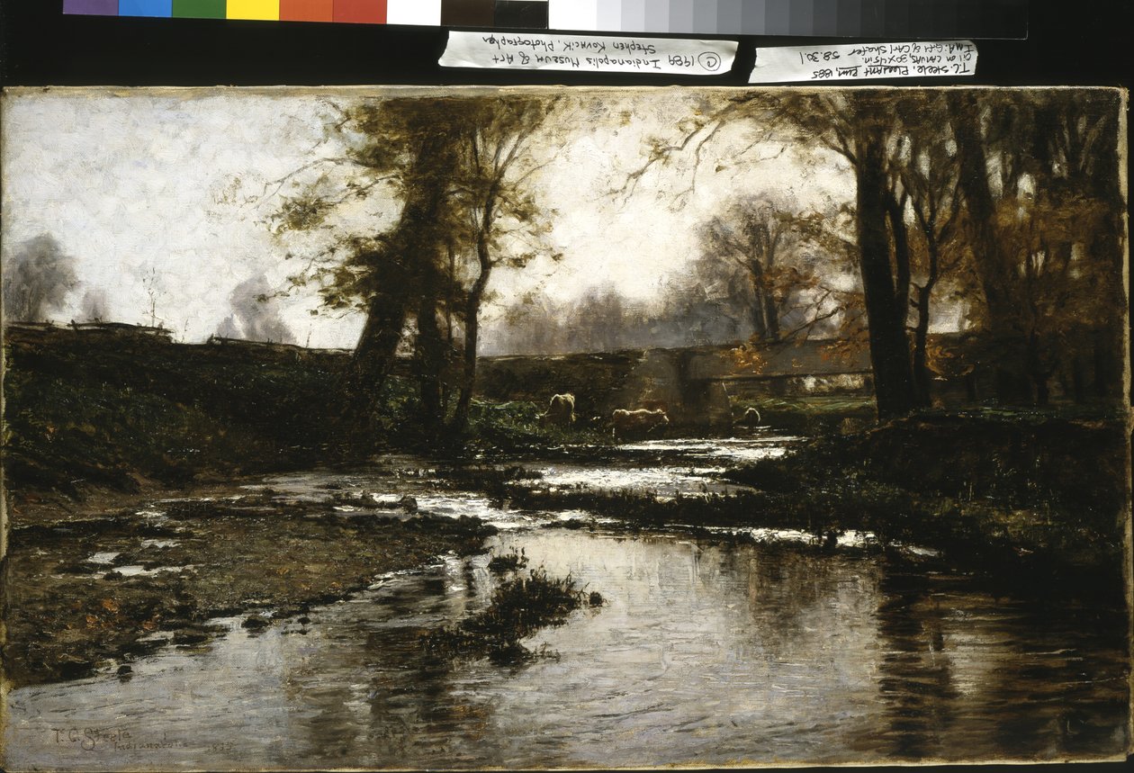 Pleasant Run (óleo sobre tela) de Theodore Clement Steele