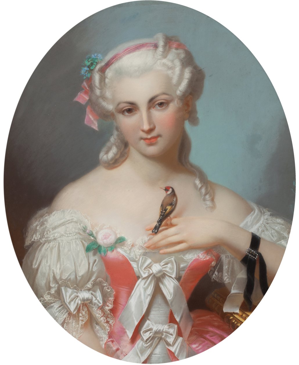 Anne Henriette da França (1727-1752) , por Fantin-Latour, Theodore (1805-1872). Pastel sobre papel, primeira metade do século XIX. Coleção Particular de Theodore Fantin Latour