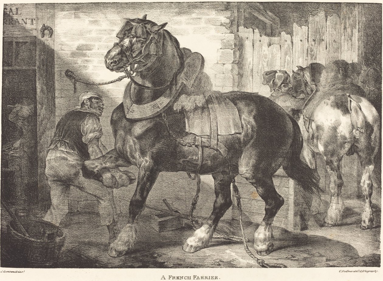 Um ferrador francês de Theodore Gericault