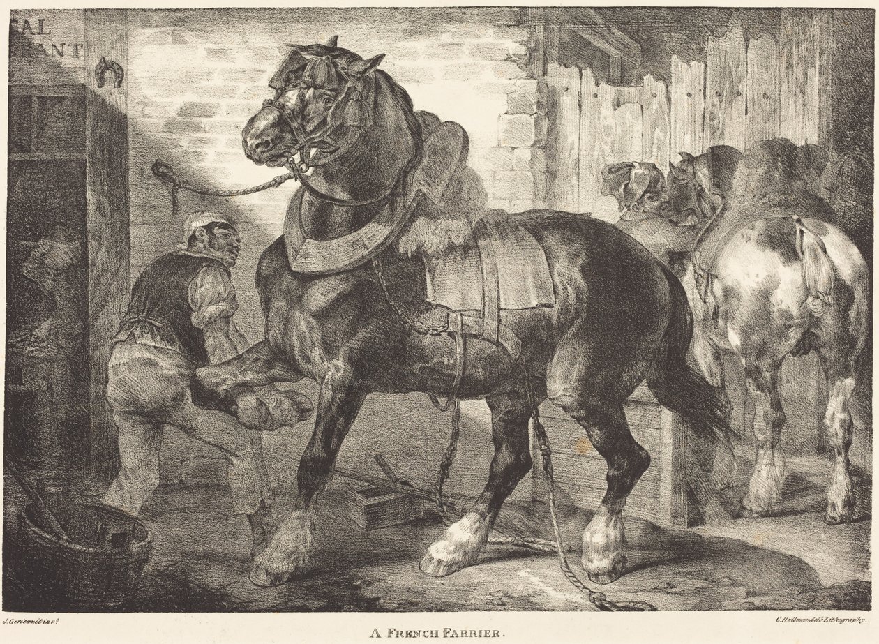 Um ferrador francês de Theodore Gericault