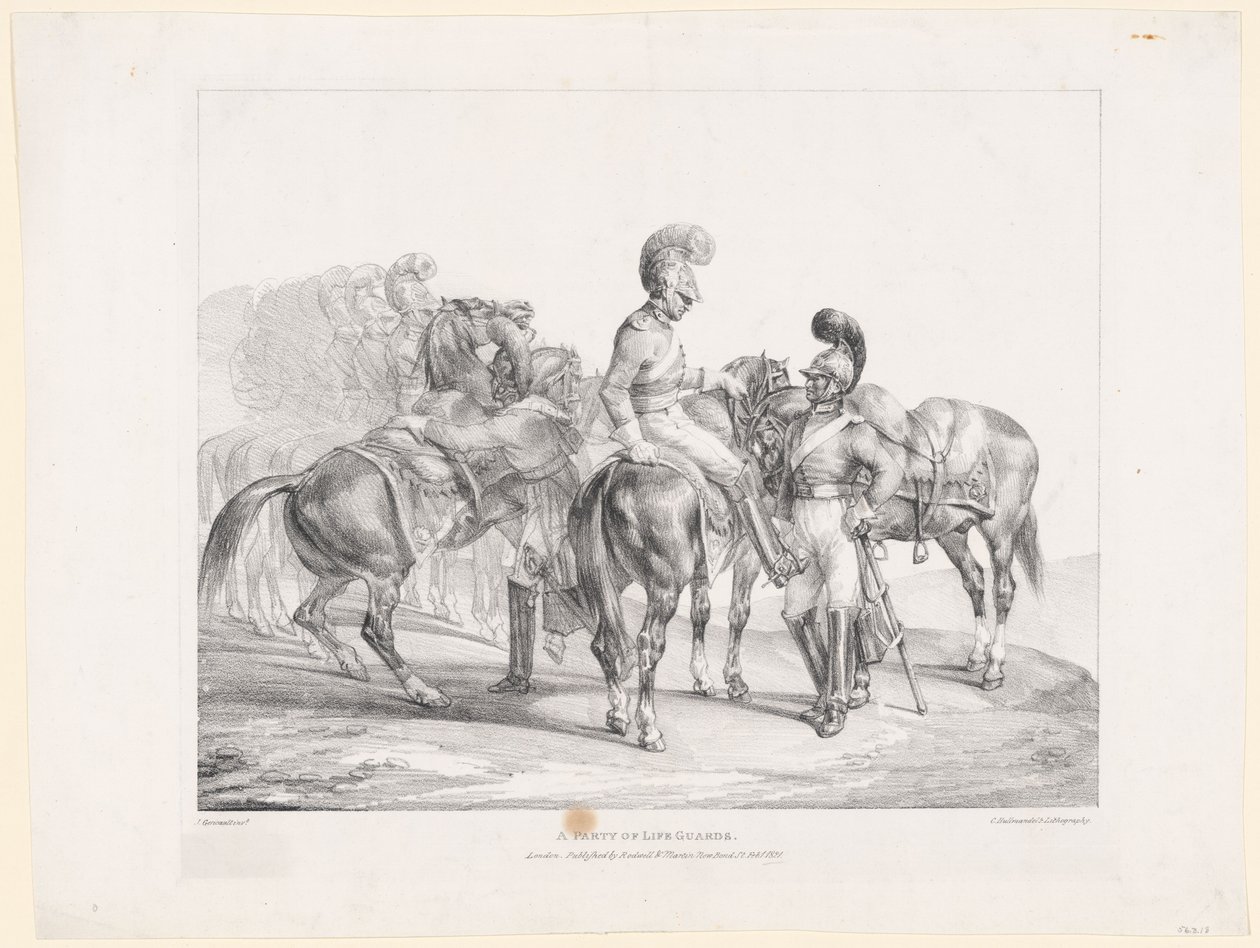 Uma equipa de nadadores-salvadores de Theodore Gericault