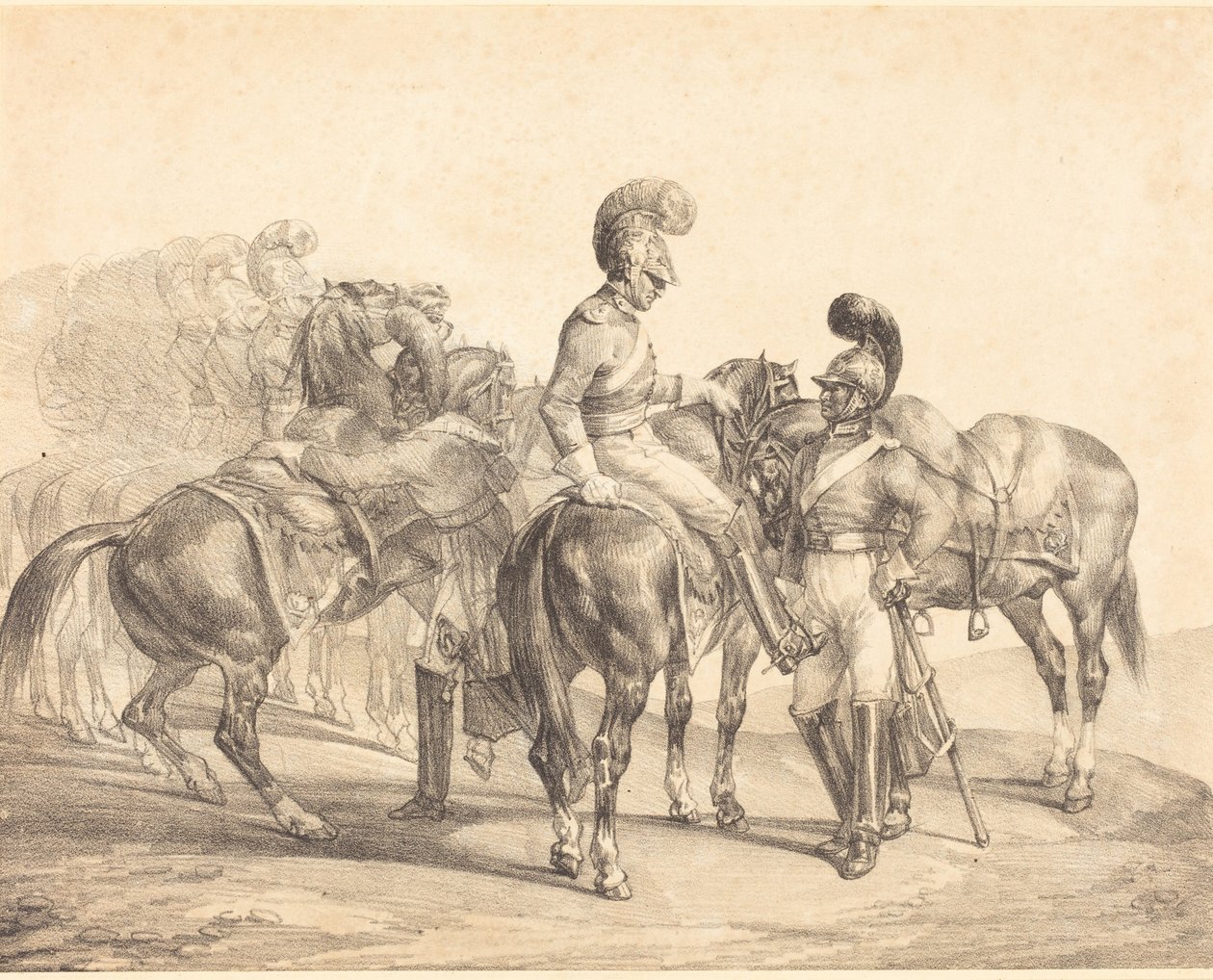 Uma festa de nadadores-salvadores de Theodore Gericault