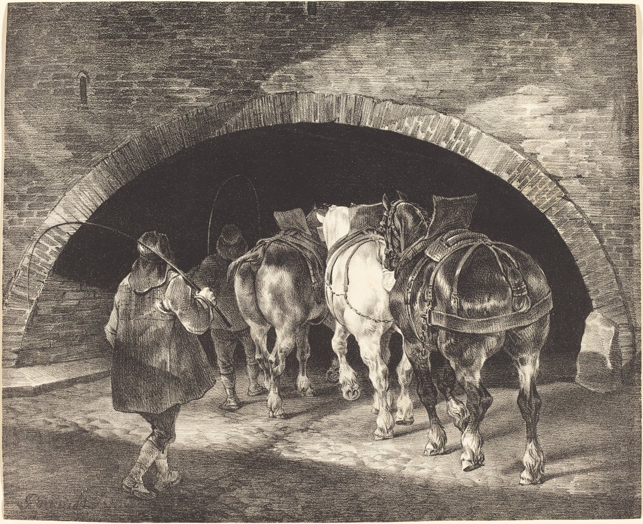 Cais de Adelphi de Theodore Gericault