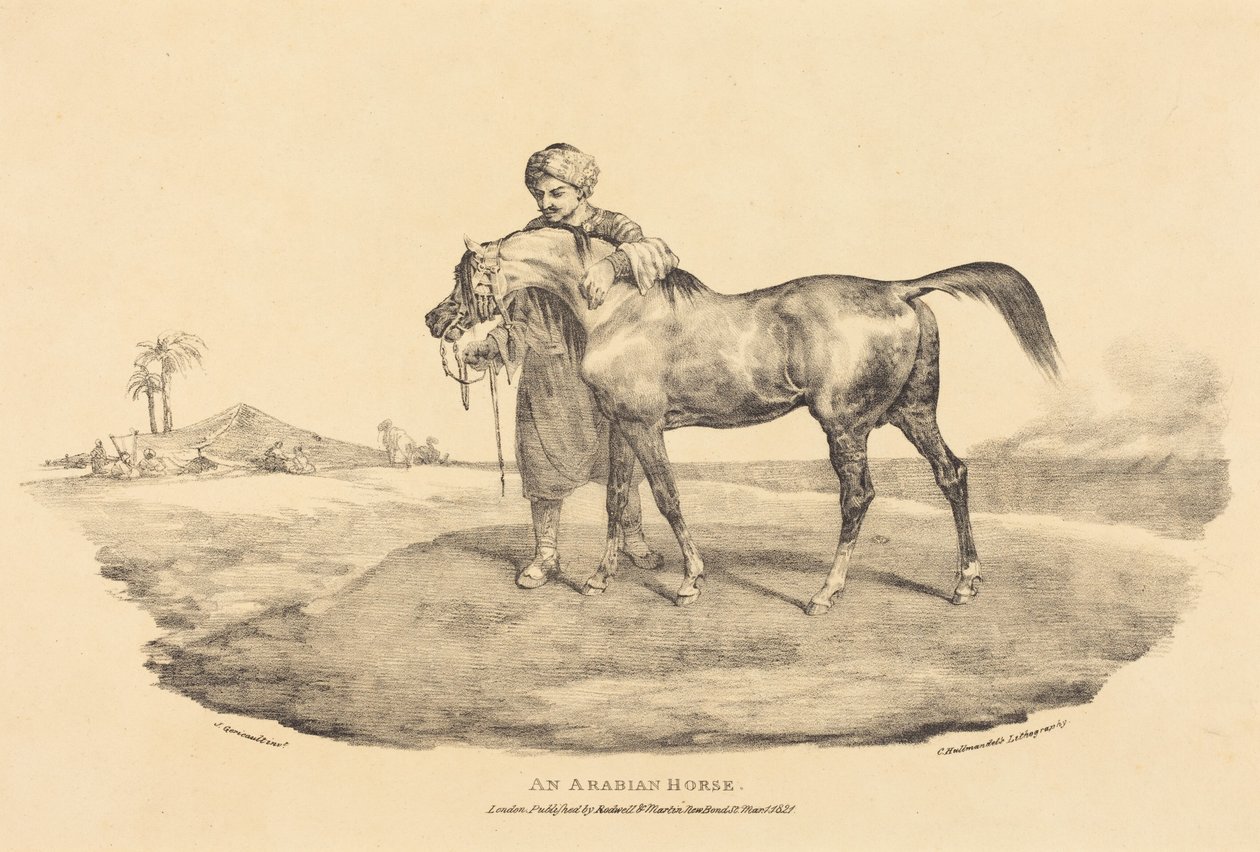 Um cavalo árabe de Theodore Gericault
