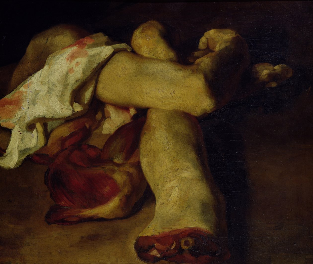 Peças Anatómicas (óleo sobre tela) de Theodore Gericault