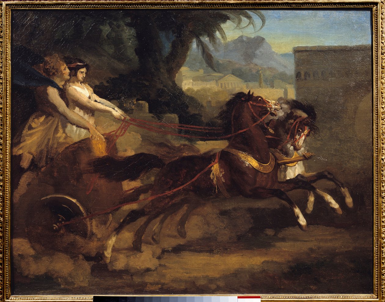Ancient tank race Pintura por Theodore Gericault (1791-1824) 1808 dim.0,63x0,79 m Rouen, Musee des Beaux Arts de Theodore Gericault