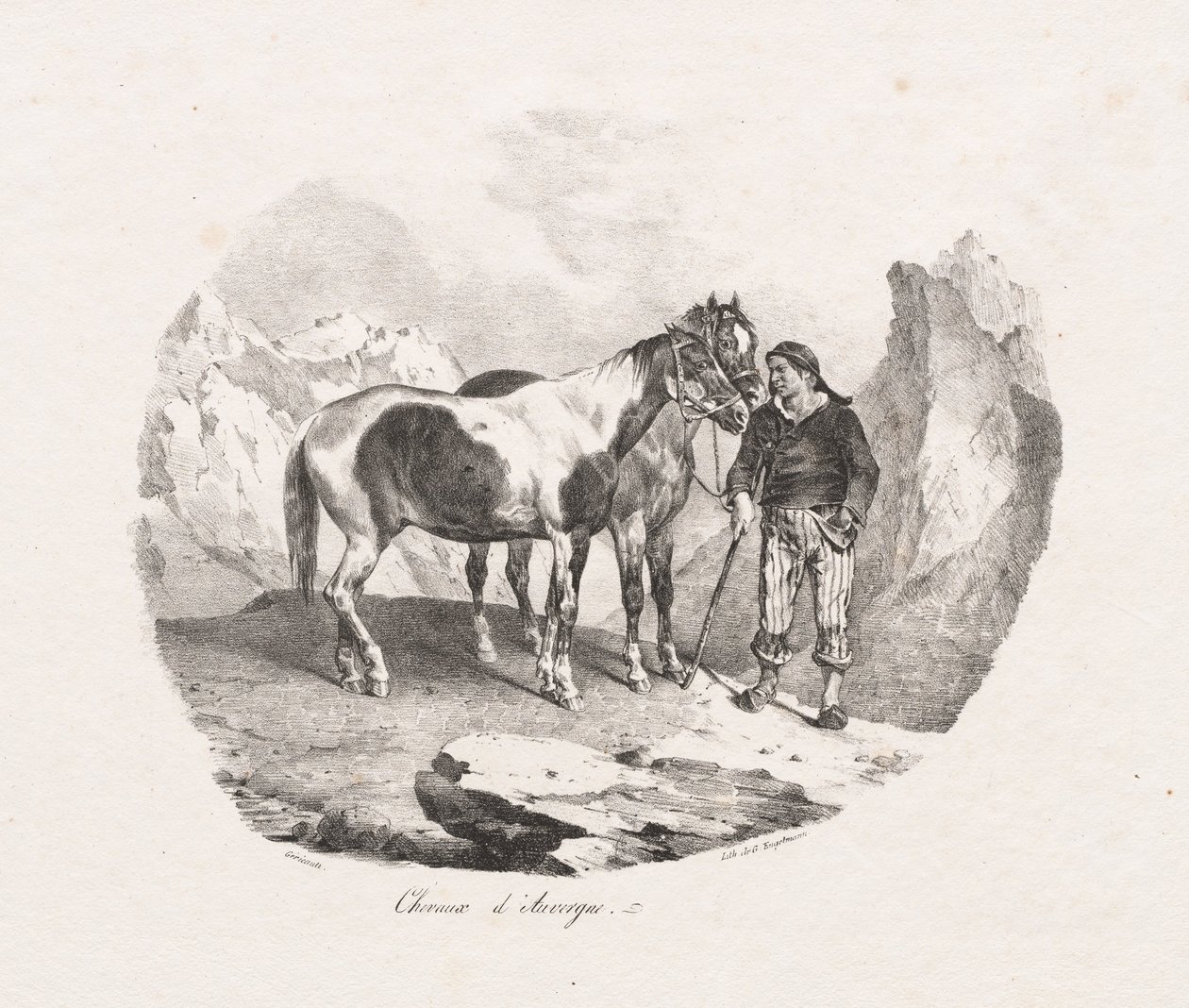 Cavalos de Auvergne de Theodore Gericault