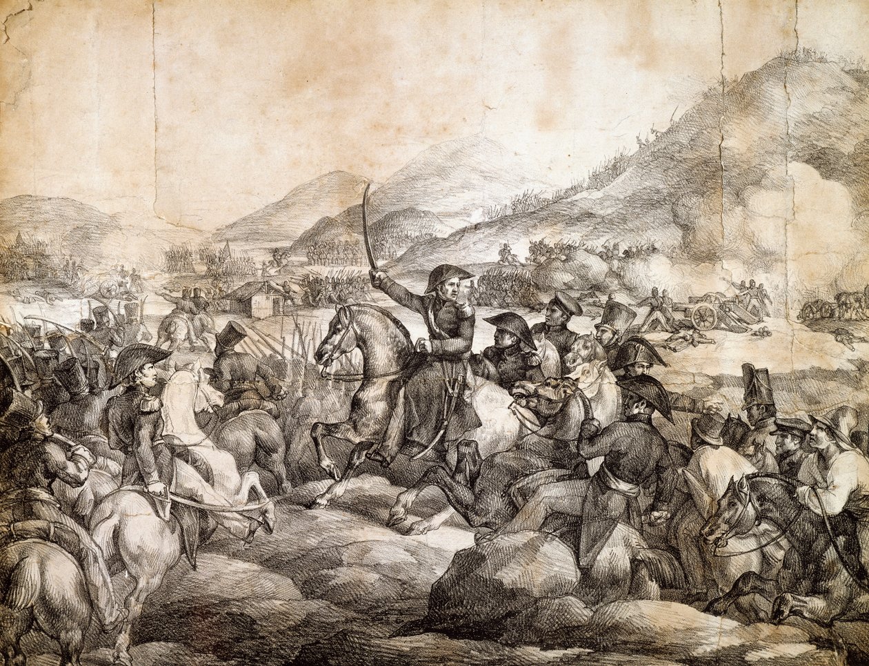 Batalha de Chacabuco, fevereiro de 1817, que decretou a vitória de José de San Martín sobre o espanhol, por Theodore Gericault, sorteio, Argentina de Theodore Gericault