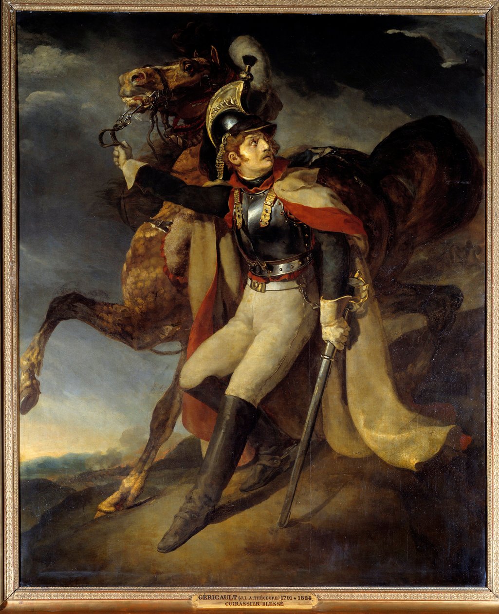 Feridas de barco deixando o fogo Pintura por Theodore Gericault (1791-1824) Sol do século XIX. 3,58x2,94 m de Theodore Gericault