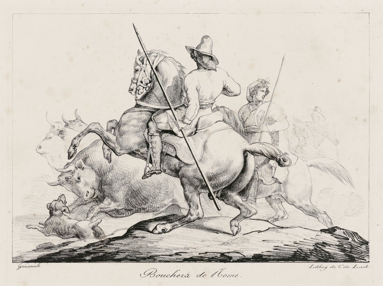 Talhantes de Roma (Roman Butchers) de Theodore Gericault