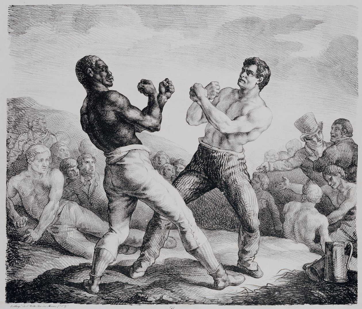 Pugilistas, 1818 de Theodore Gericault