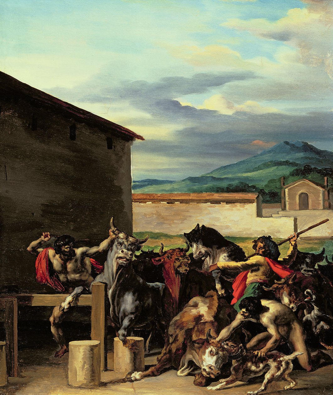 Mercado de Gado bovino de Theodore Gericault