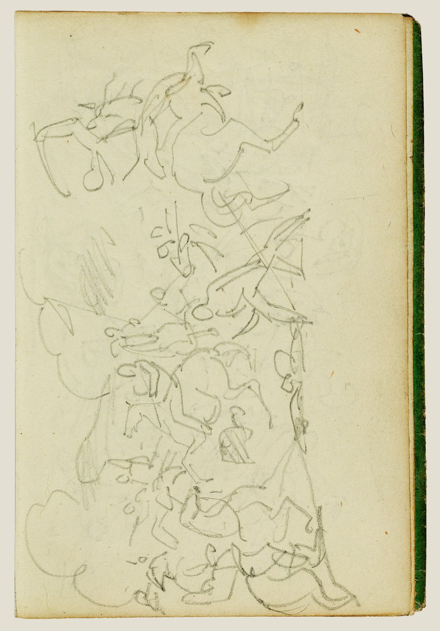 Batalha de cavalaria de Theodore Gericault