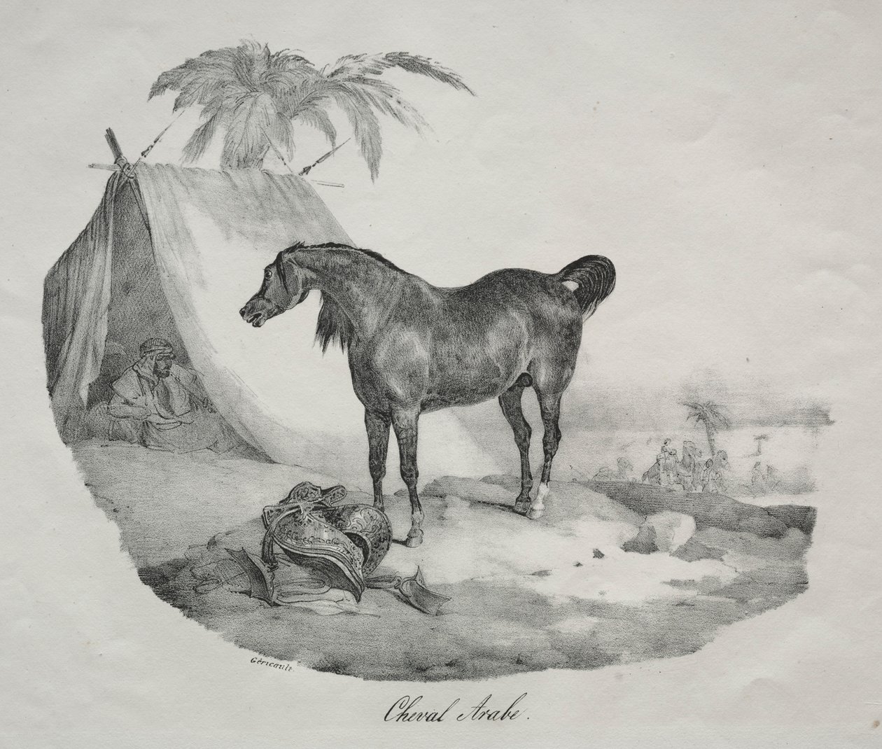 Cavalo árabe de Theodore Gericault