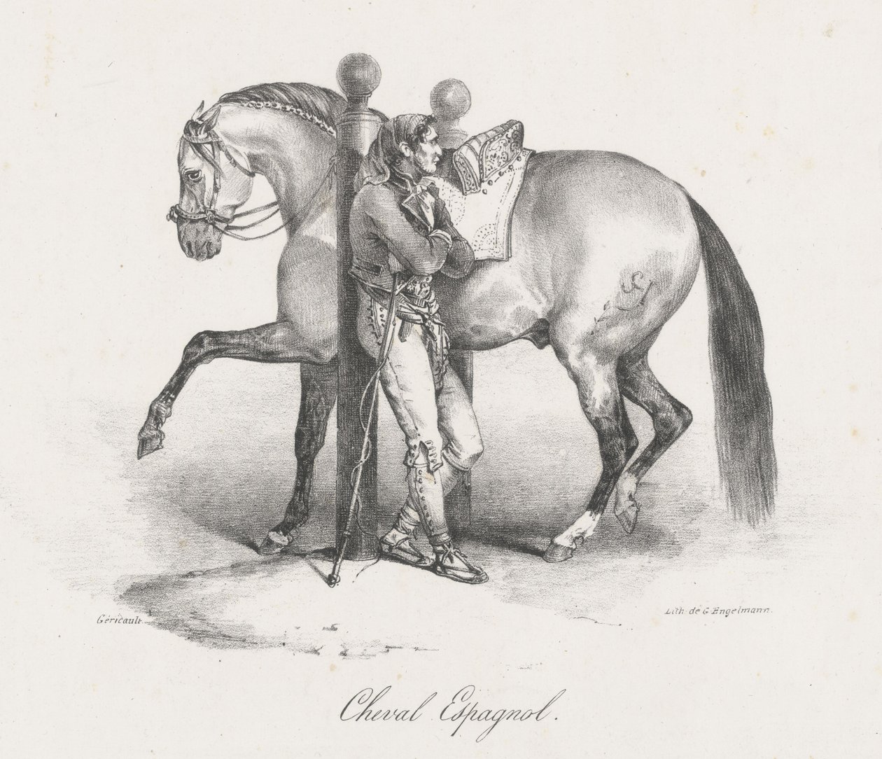 Cavalo Espanhol (A Spanish Horse) de Theodore Gericault