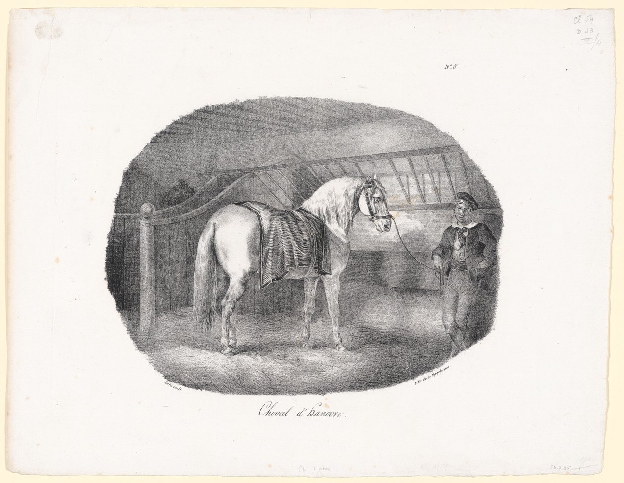Cavalo de Hanôver (A Hanoverian Horse) de Theodore Gericault