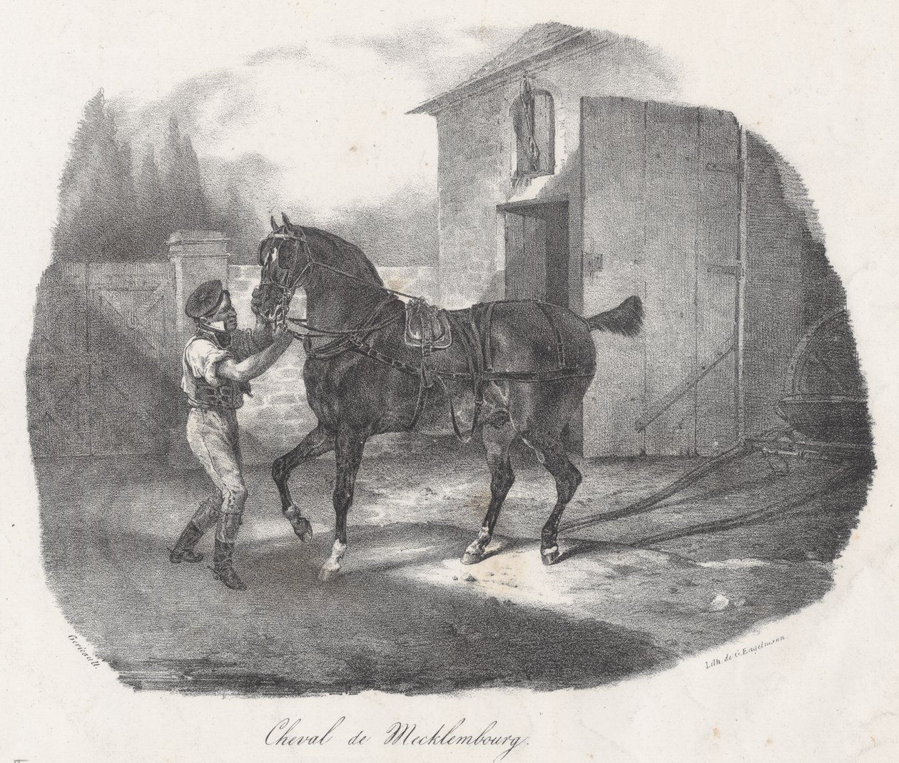 Cavalo de Meclemburgo (A Mecklembourg Horse) de Theodore Gericault
