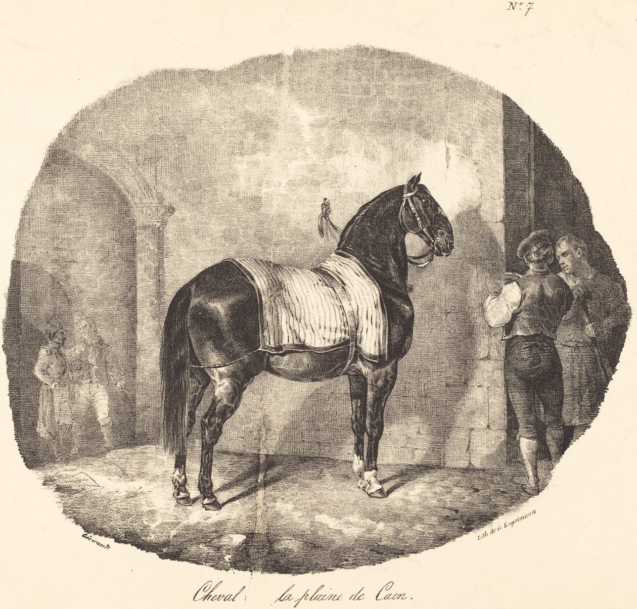 Cavalo simples de Caen de Theodore Gericault