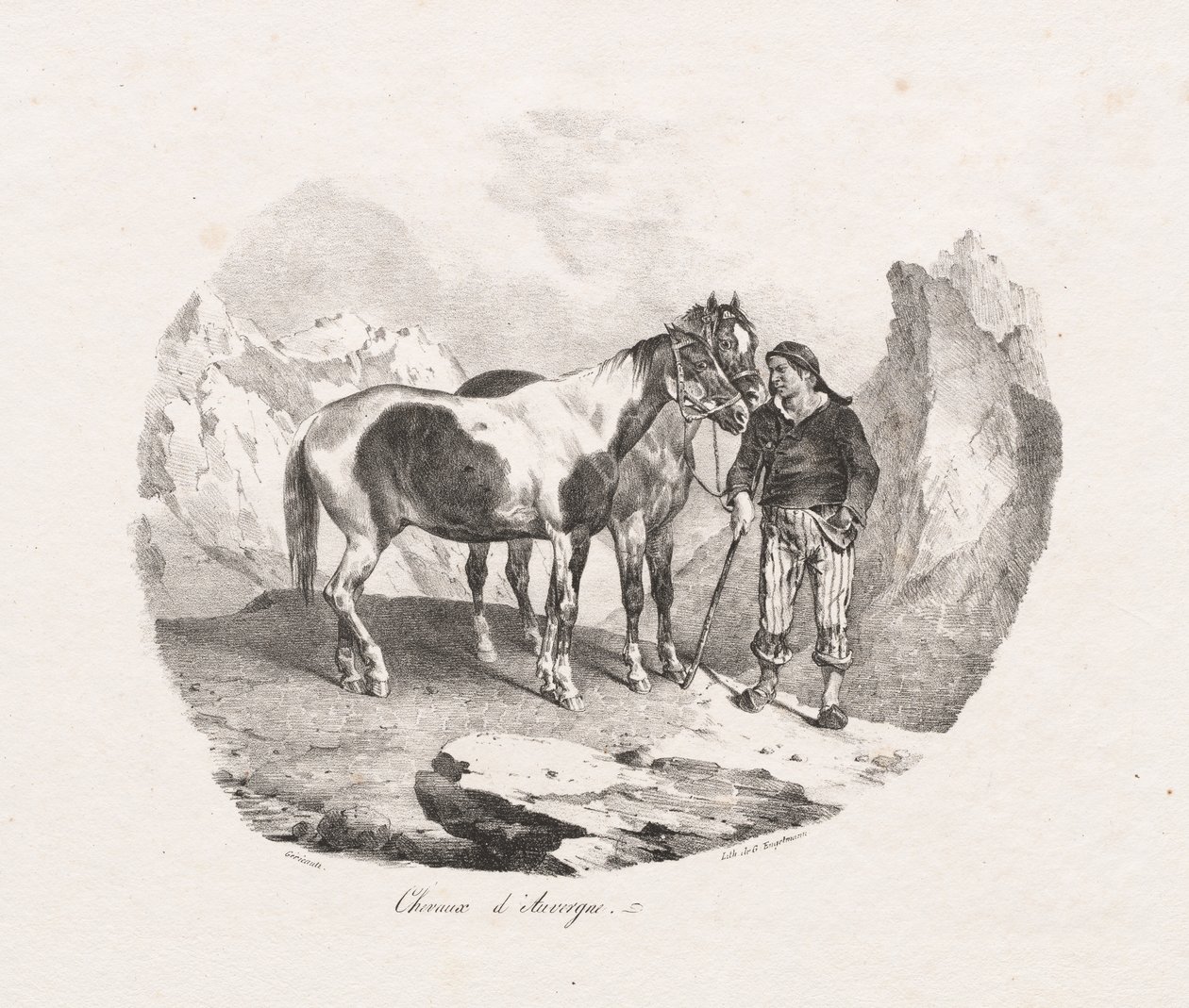 cavalos de Auvergne de Theodore Gericault