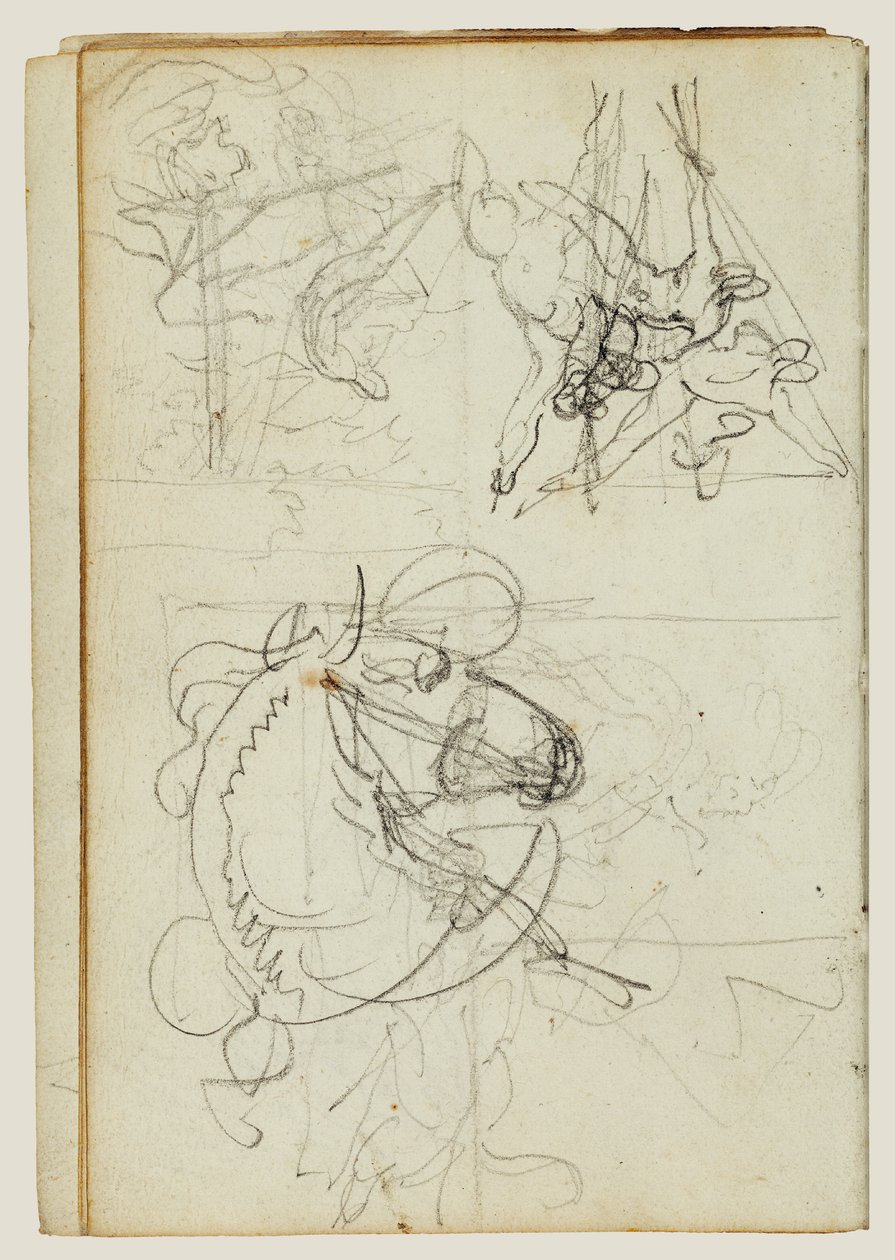 Estudos de composição de Theodore Gericault