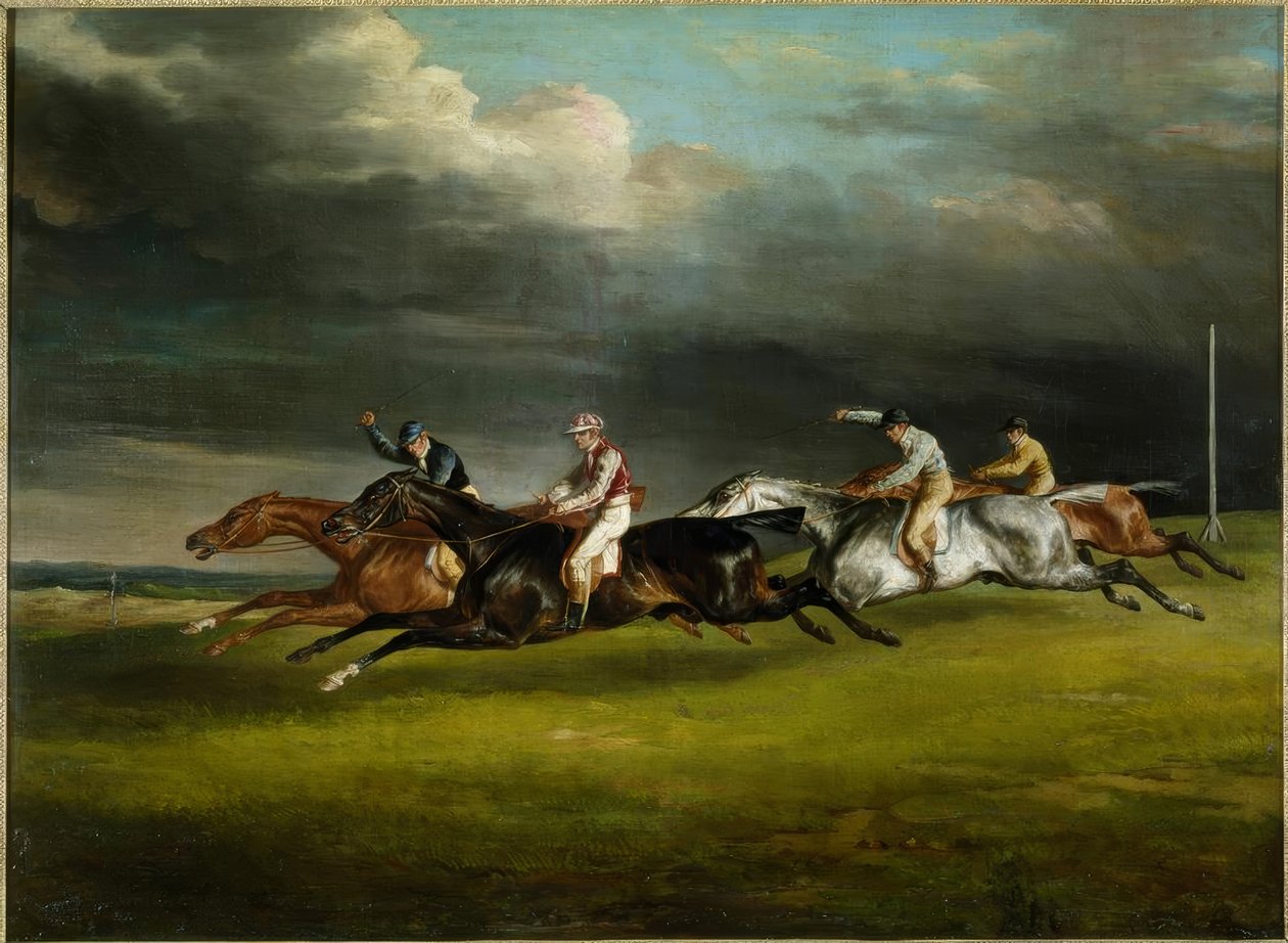 Corrida de cavalos (The Derby de 1821 a Epsom de Theodore Gericault
