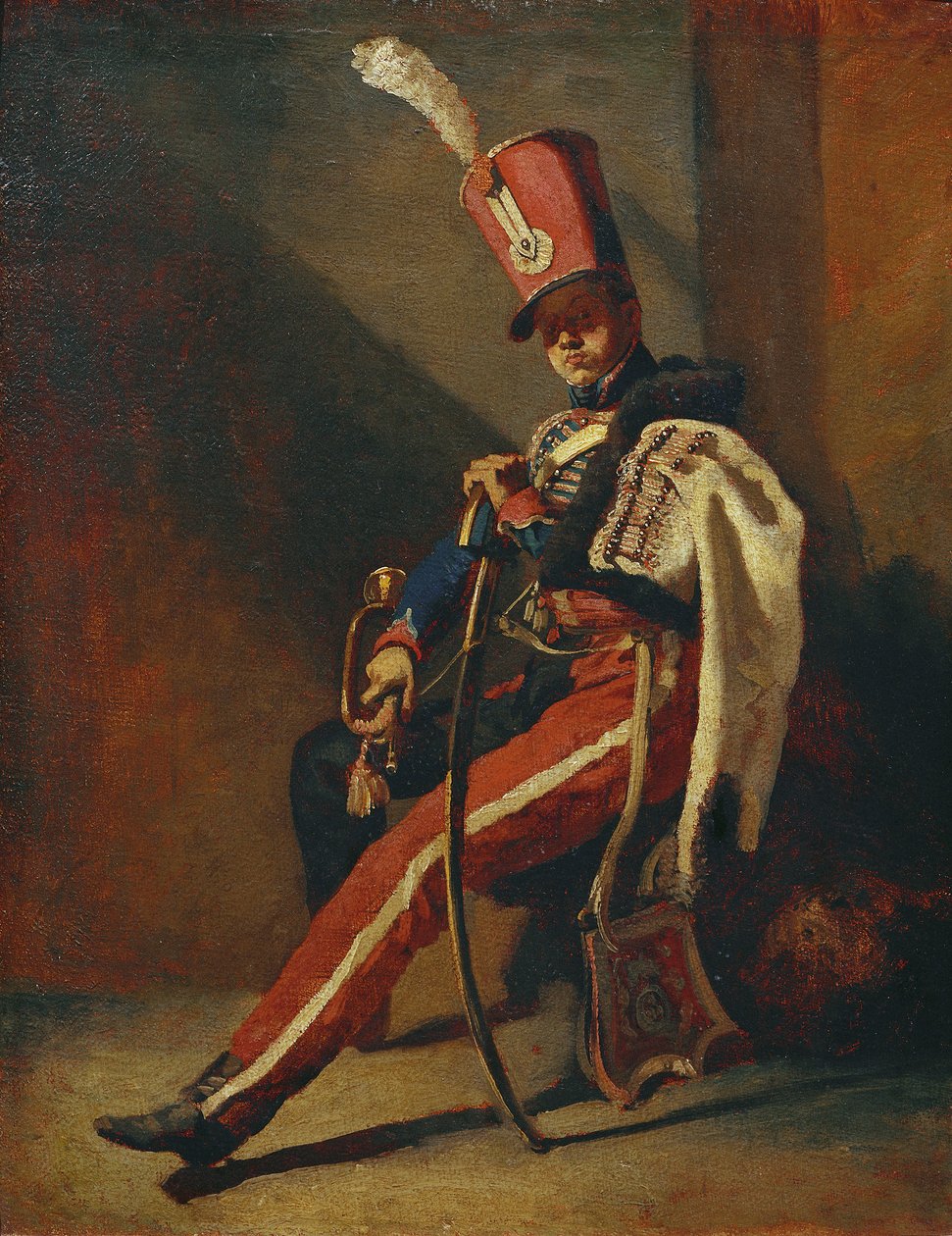 O Trompetista dos Hussardos de Orleães de Theodore Gericault