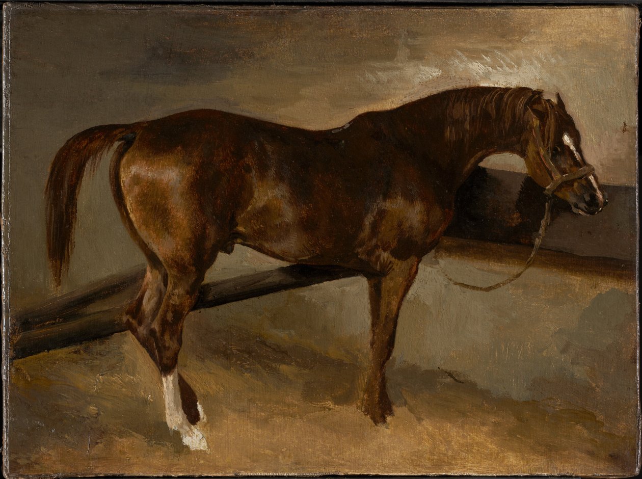 Dervixe no seu estábulo de Theodore Gericault