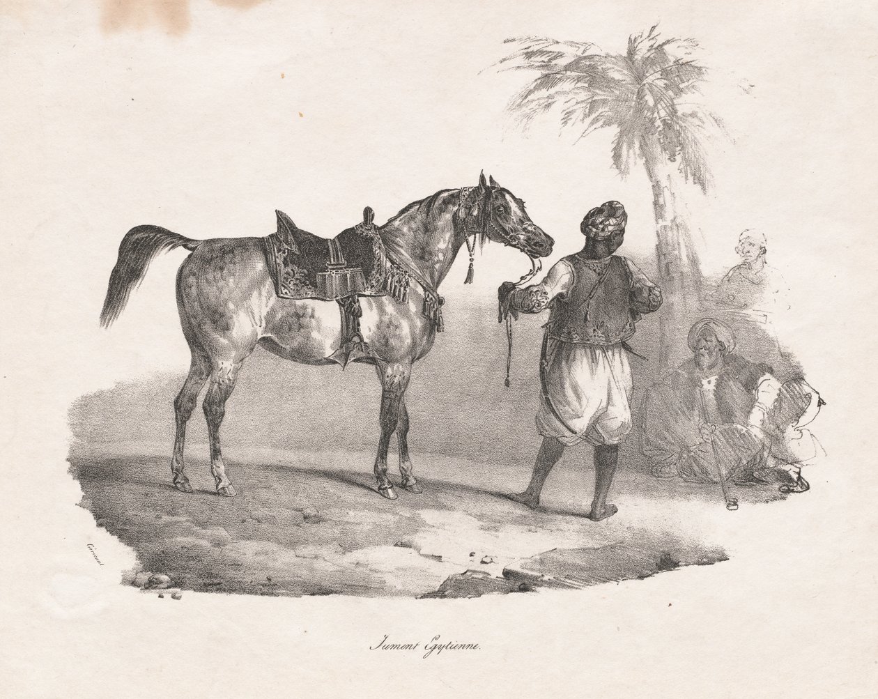 égua egípcia de Theodore Gericault