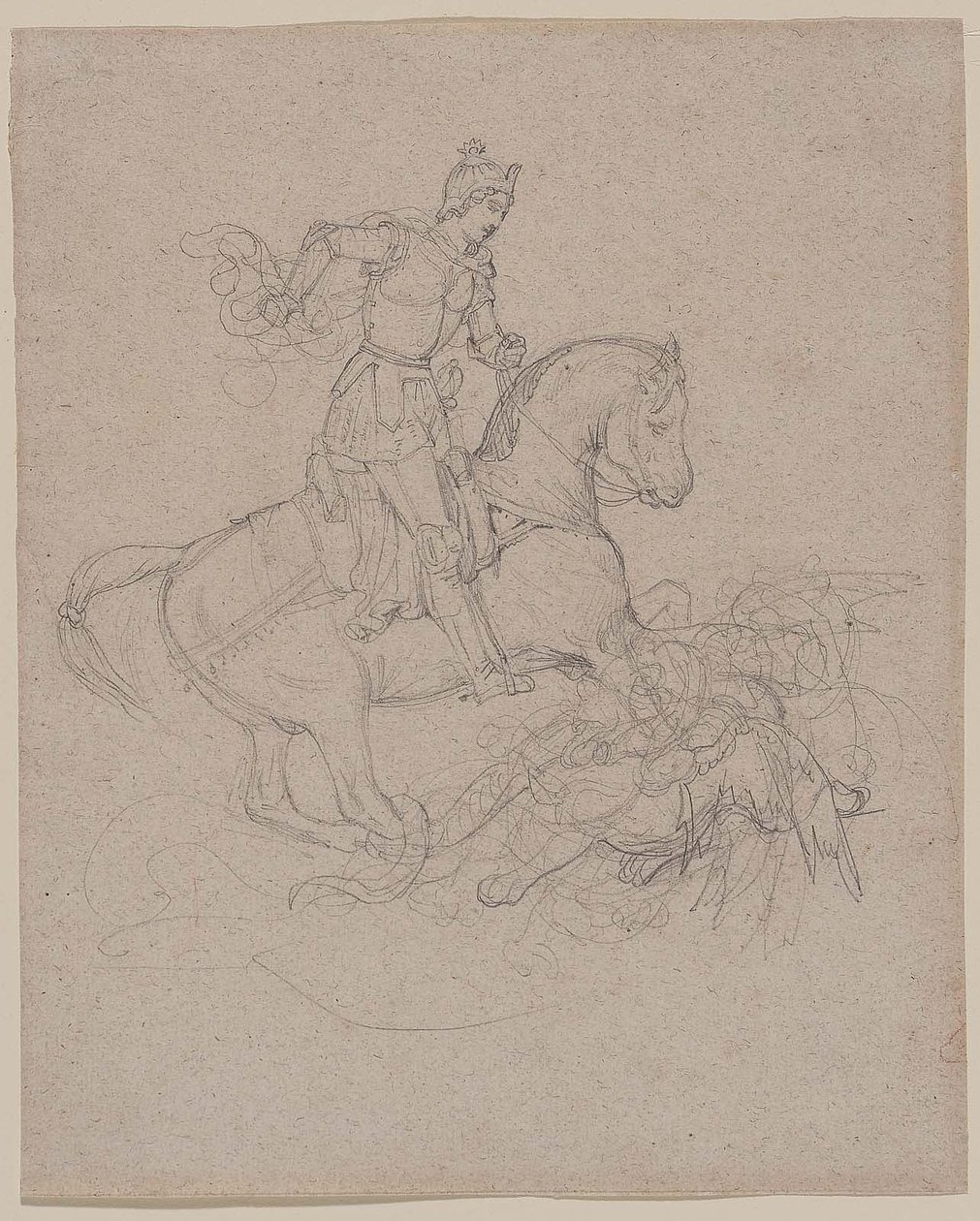 Géricault - São Jorge e o Dragão, 1816-17 de Theodore Gericault