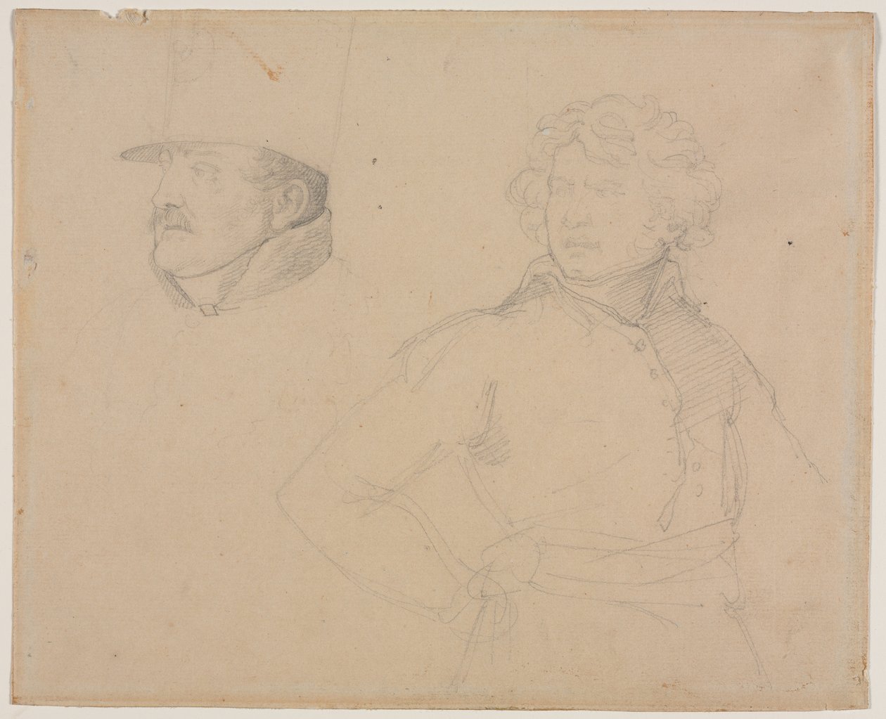 Géricault - Estudo de dois soldados, 1818-1819 de Theodore Gericault