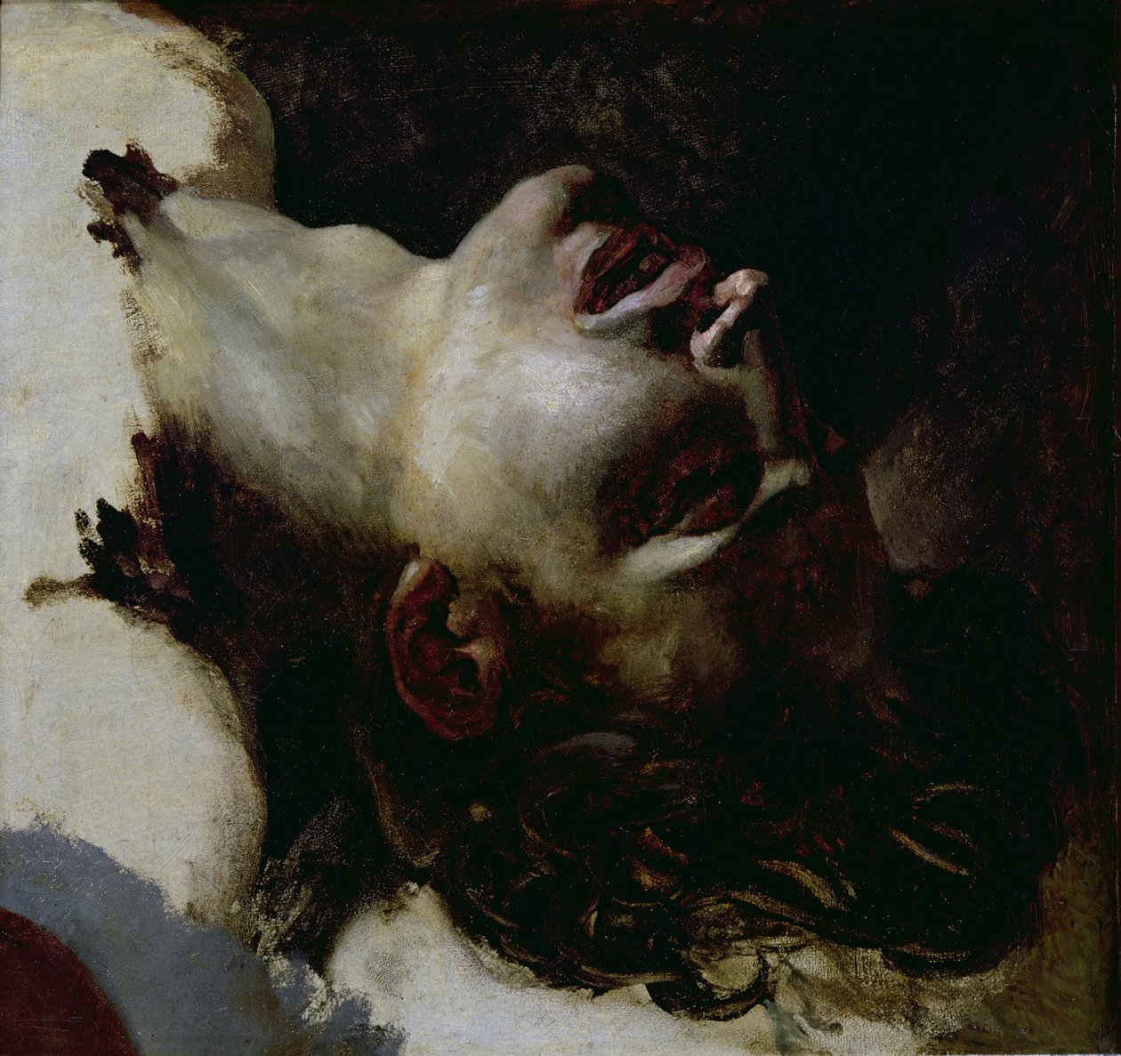 Chefe de um jovem morto, antes de 1819 de Theodore Gericault