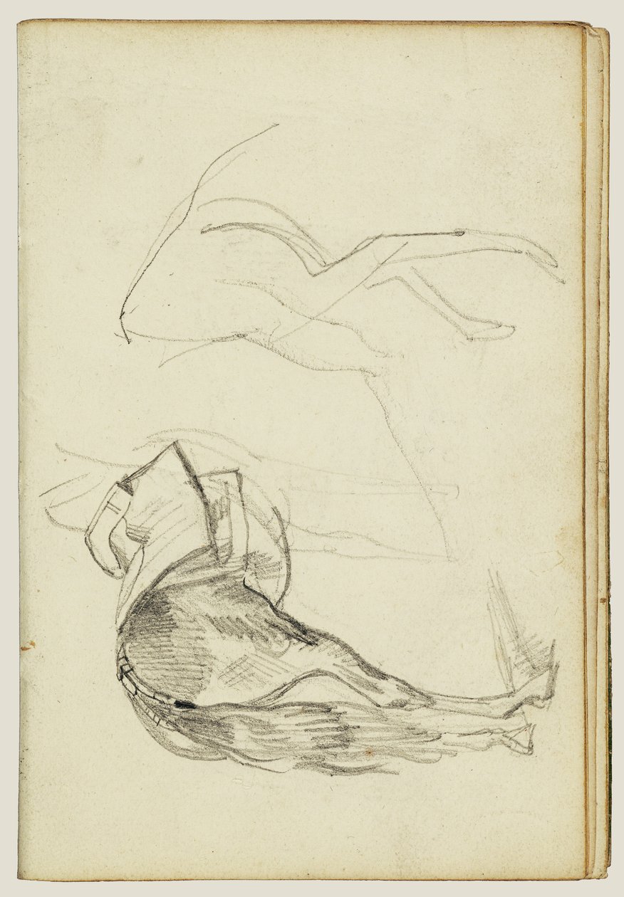 Estudos sobre cavalos de Theodore Gericault