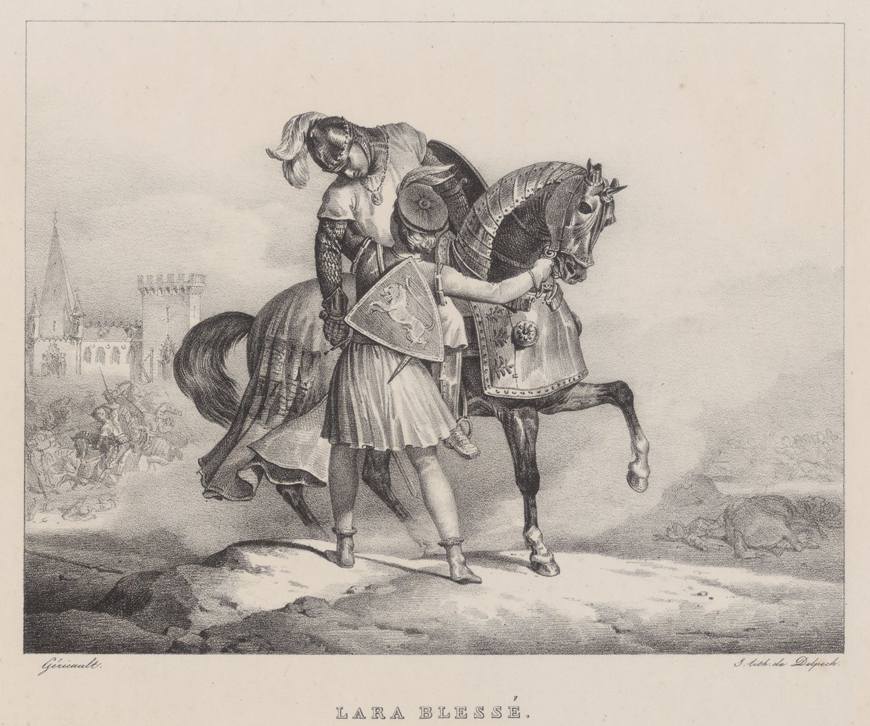 Lara ferida (Lara Wounded) de Theodore Gericault