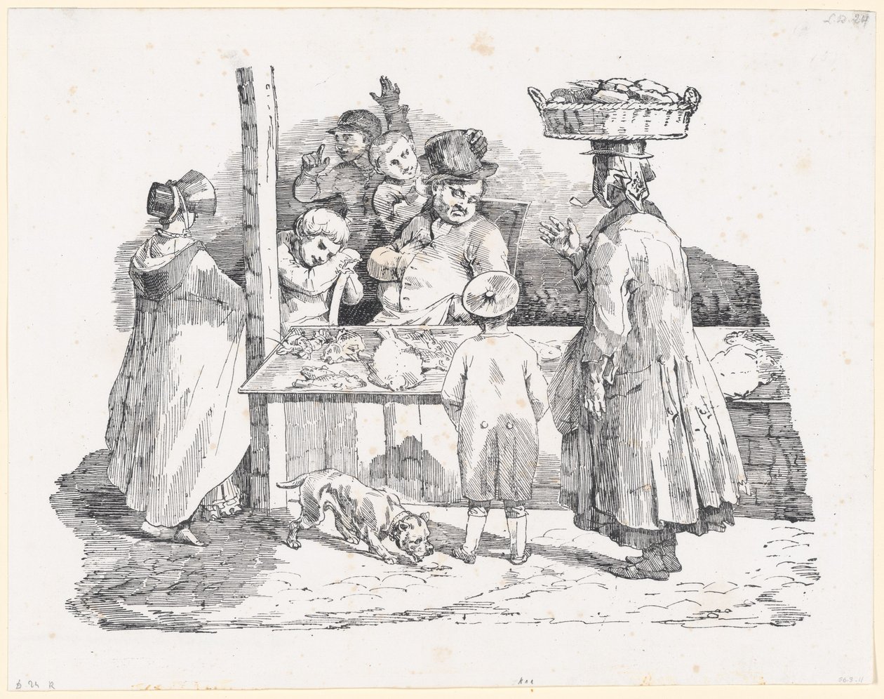 O peixeiro adormecido (The Sleeping Fishmonger) de Theodore Gericault