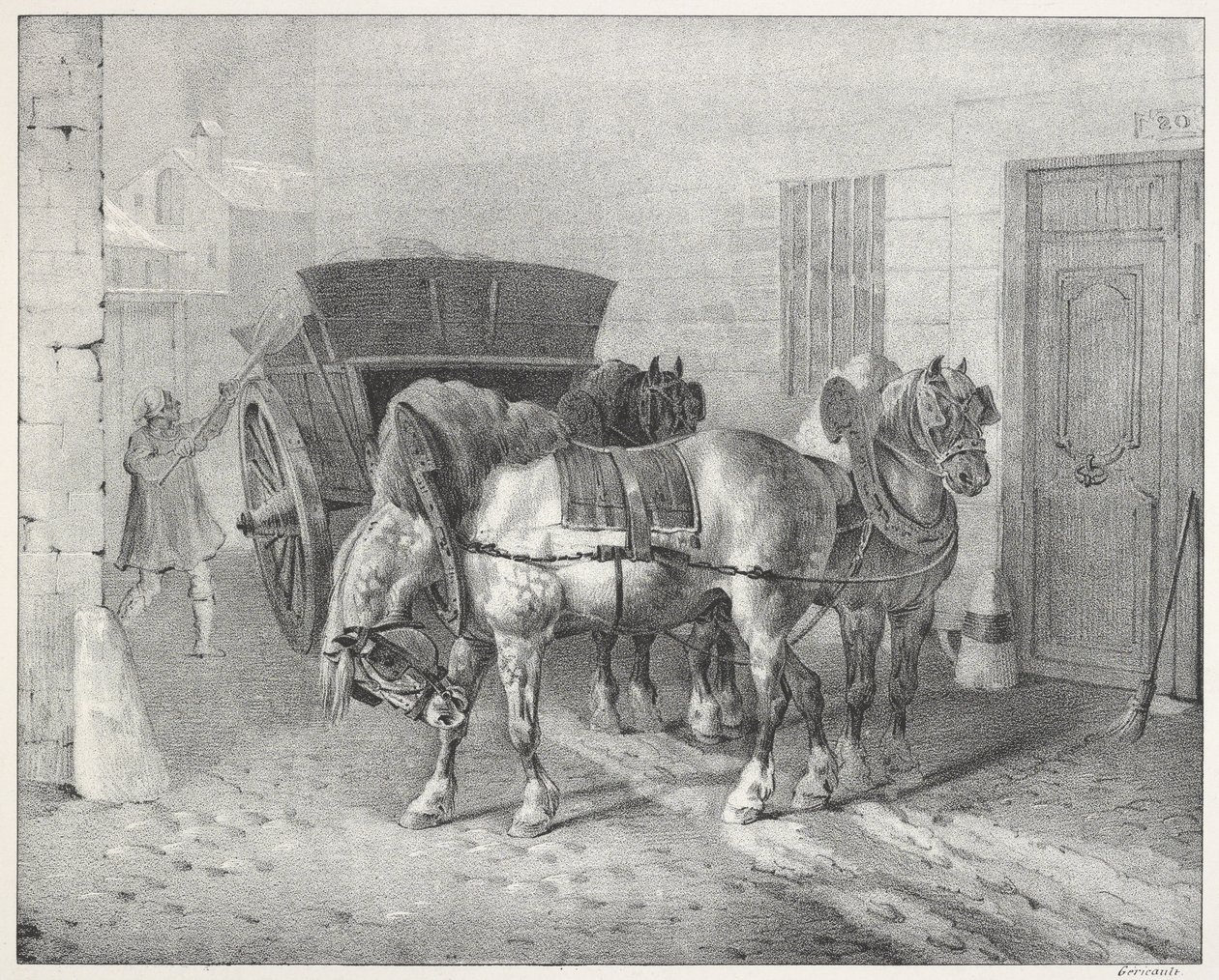 Les Boueux (Os Varredores) de Theodore Gericault