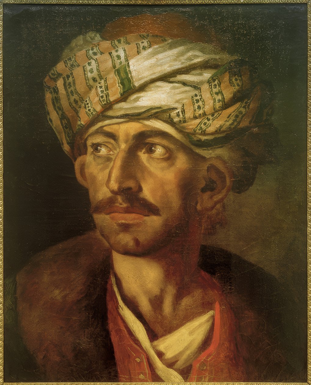 Retrato masculino (presumivelmente Mustafa) de Theodore Gericault