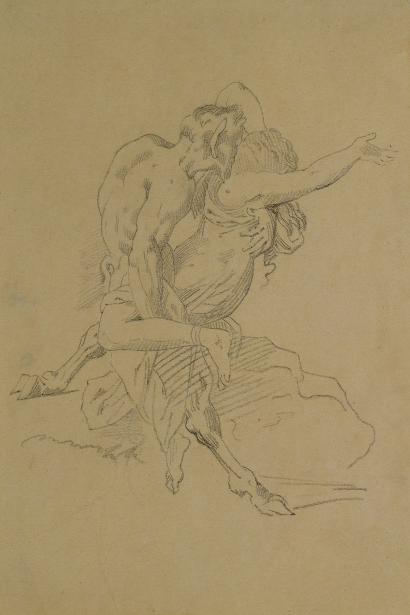 Ninfa e sátiro de Theodore Gericault