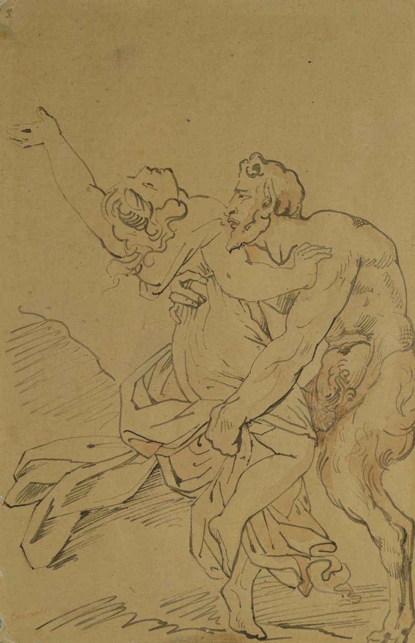 Ninfa e sátiro de Theodore Gericault