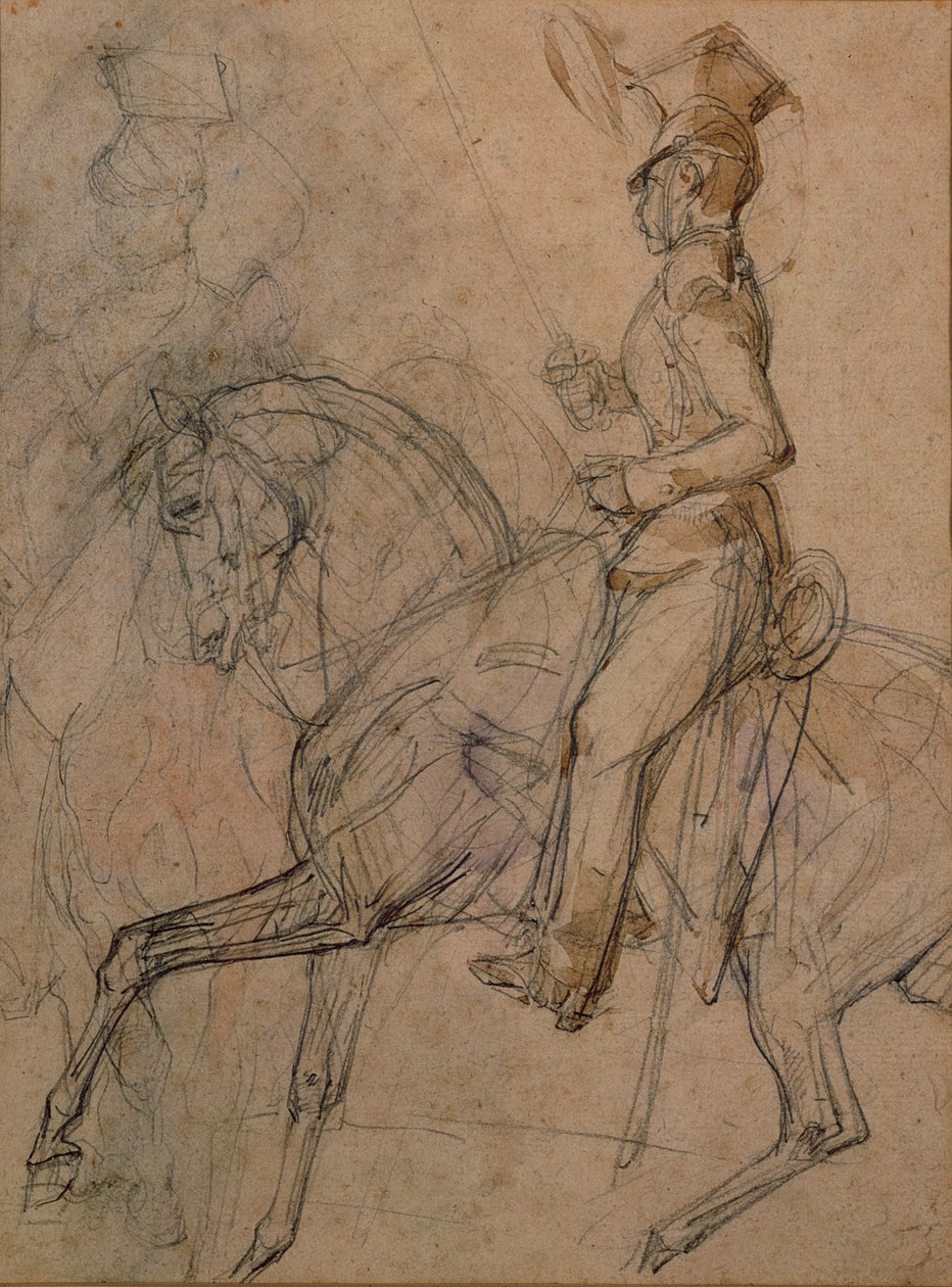 Oficial dos lanceiros poloneses de Theodore Gericault
