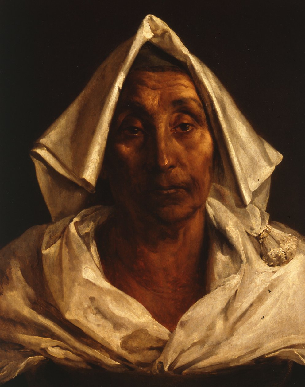 Velha mulher italiana de Theodore Gericault