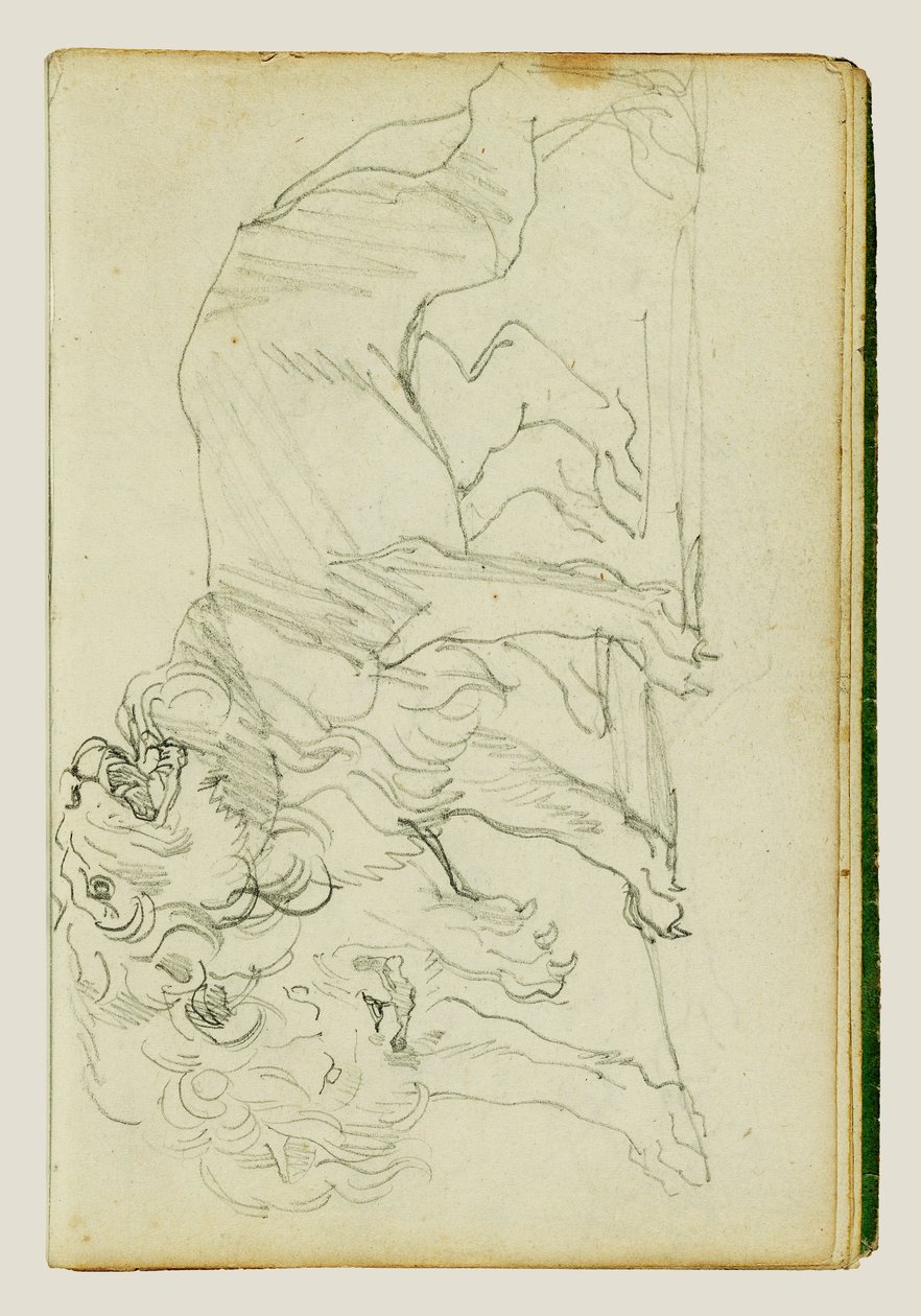 Par de leões de Theodore Gericault