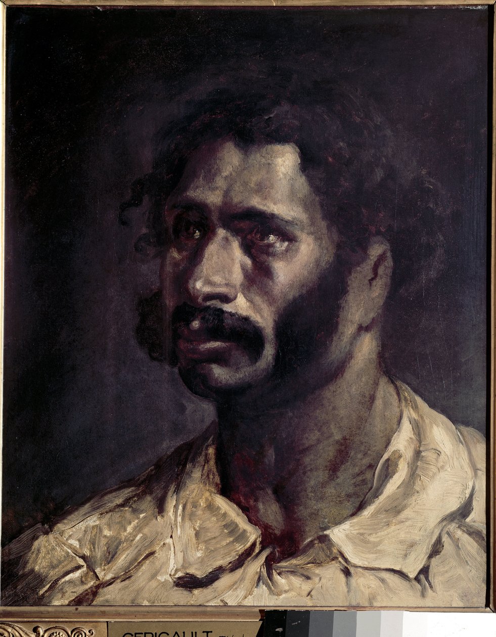 Retrato do Homem (presunção do carpinteiro da Medusa) - óleo sobre tela de Theodore Gericault
