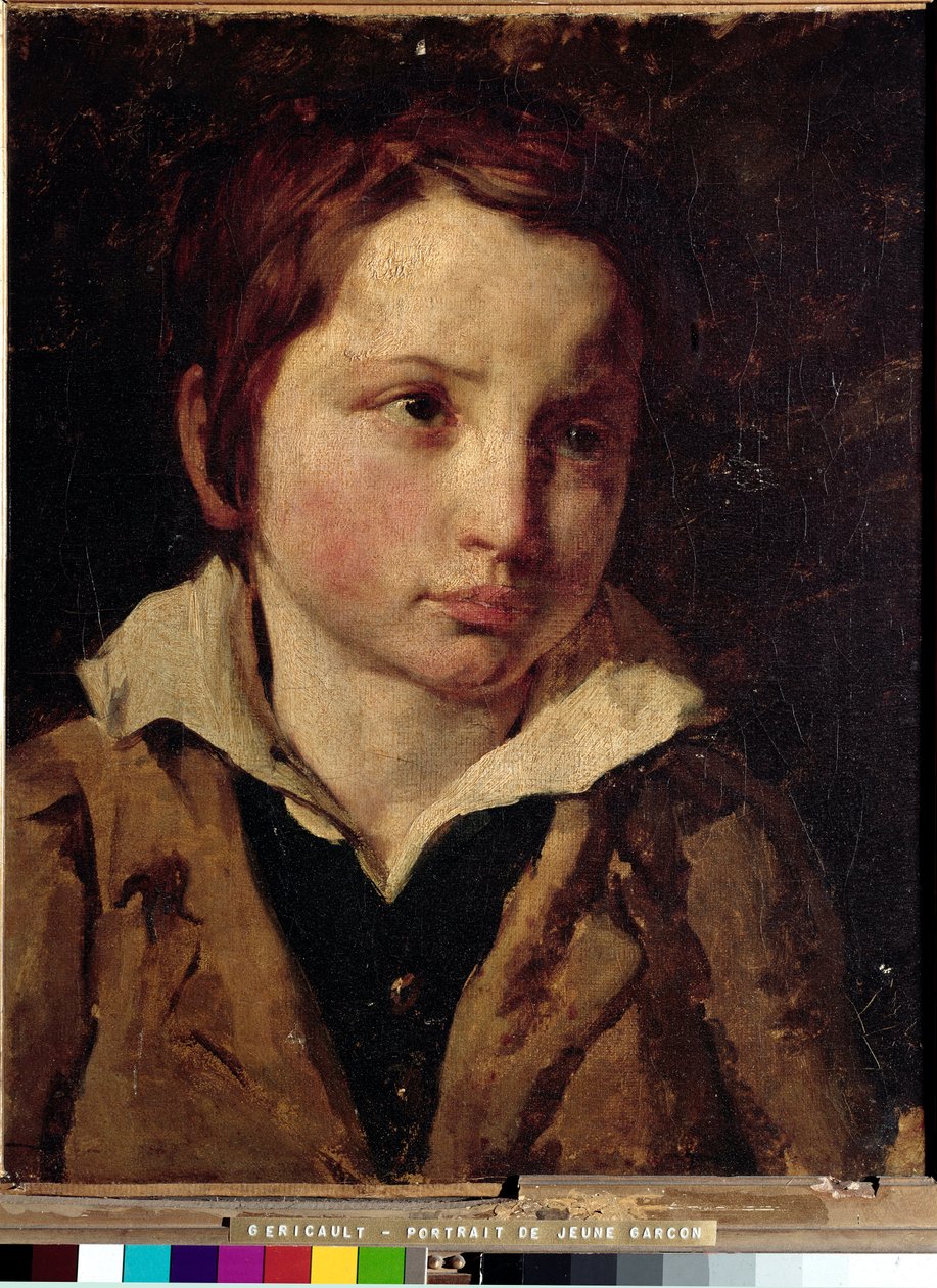 Retrato de um rapazinho, provavelmente Olivier Bro - óleo sobre tela de Theodore Gericault