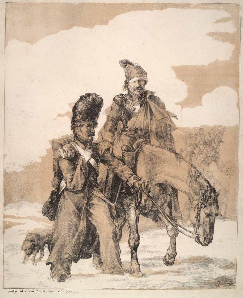 Regresso da Rússia (Return from Russia) de Theodore Gericault