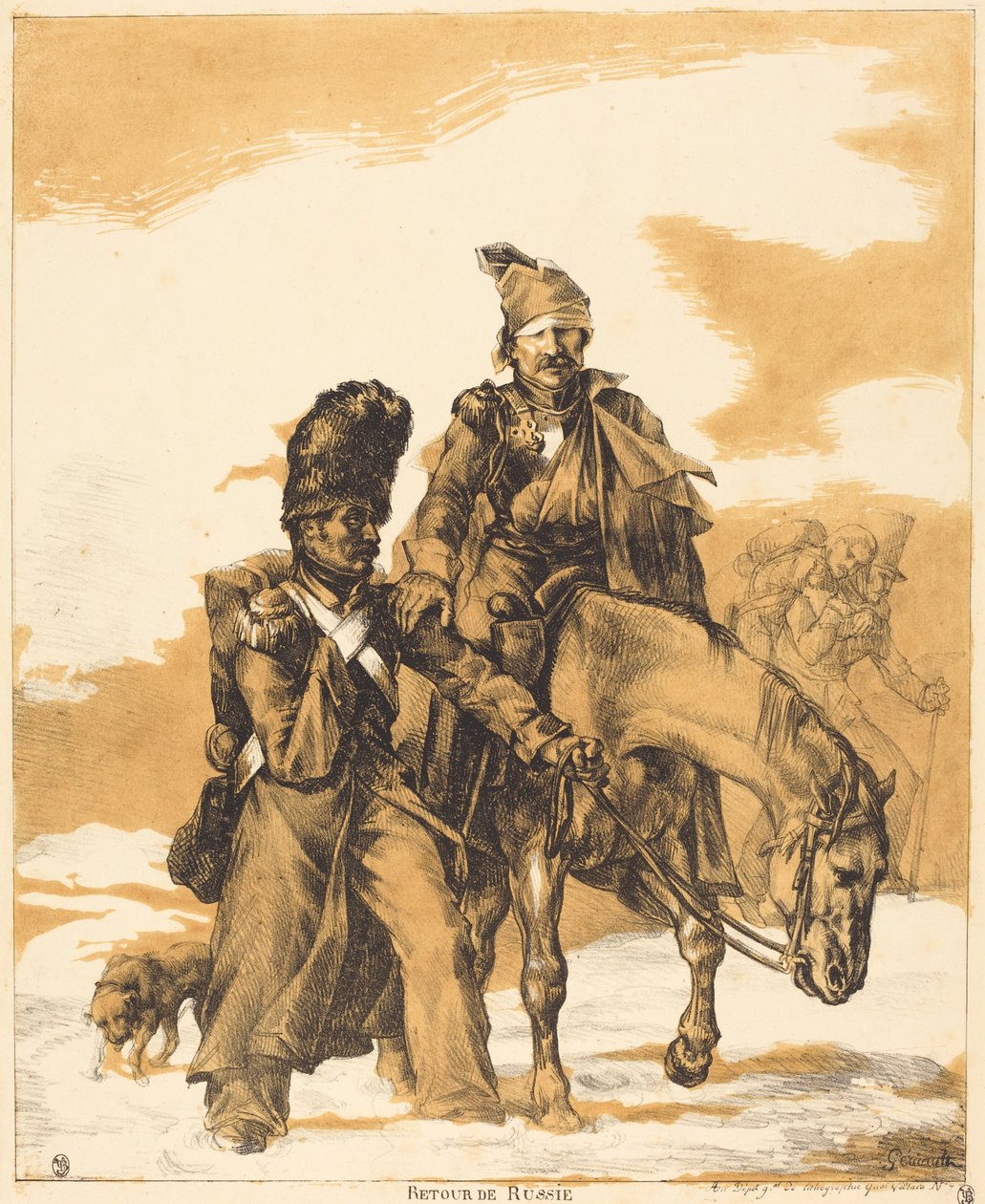 Retreat from Russia (Regresso da Rússia) de Theodore Gericault
