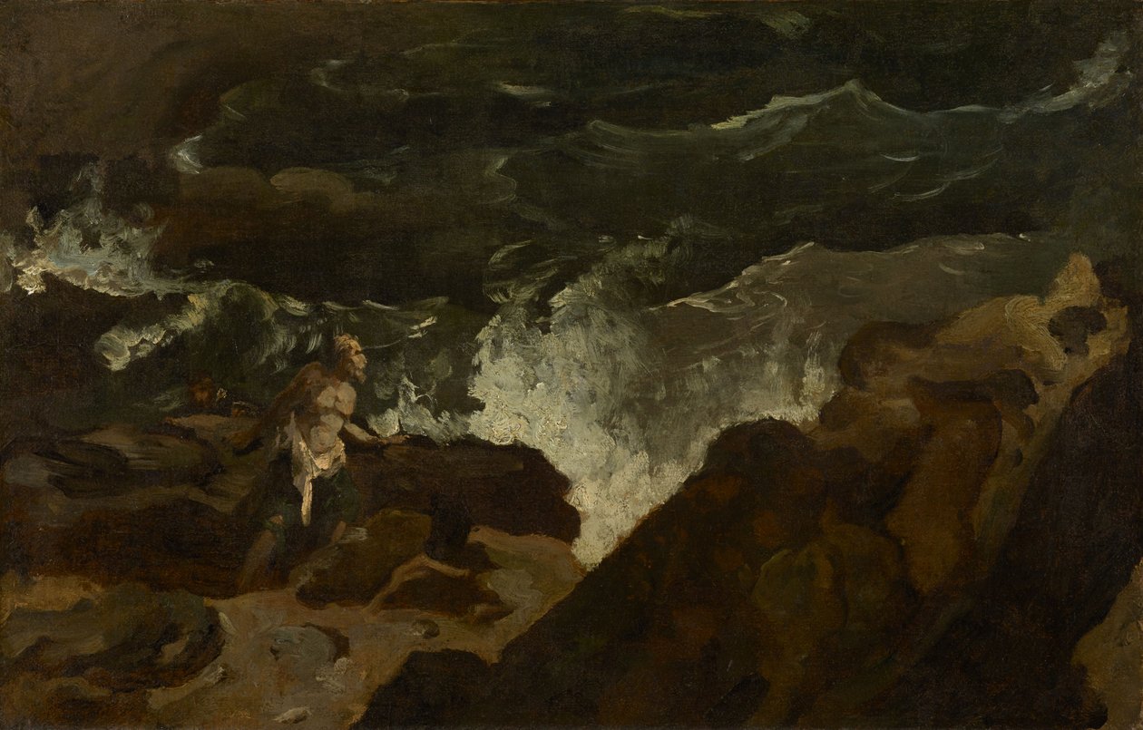Naufrágio numa praia (A Tempestade) de Theodore Gericault